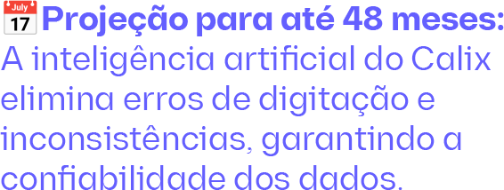 ��Projeção para até 48 meses_ A inteligência artificial do Cali-1 ��Projeção para até 48 meses_ A inteligência artificial do Cali-1